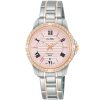 Ah7w94x1 alba watch women pink dial stainless steel metal silver rose gold two tone strap quartz movt japan analog water resist 5bar diamond three hand prestige