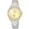 Ah7x82x1 alba watch women gold dial stainless steel metal silver gold two tone strap quartz movt japan analog water resist 5bar diamond three hand fashion