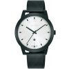 Ah7z47x1 alba watch men silver white dial stainless steel metal black mesh strap quartz movt japan analog three hand fusion