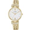 Ah8276x1 alba watch women black dial stainless steel metal gold strap quartz movt japan analog diamond three hand fashion
