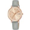 Ah8376x1 alba watch women pink dial leather gray strap quartz movt japan analog three hand fashion