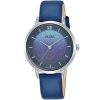 Ah8639x1 alba watch women gradation dial leather blue strap quartz movt japan analog three hand fashion