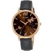Ah8780x1 alba watch women butterflies brown dial leather gray strap quartz movt japan analog three hand fashion