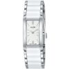 Aj5047x1 alba watch women white dial stainless steel metal silver strap quartz movt japan analog square three hand fashion