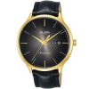 Al4108x1 alba watch men black gradation dial leather strap automatic analog three hand signa