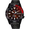 Al4209x1 alba watch men black orange gradation dial stainless steel metal black strap automatic analog water resist 10bar three hand tokyo neon