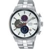 Am3505x1 alba watch men silver white dial stainless steel metal strap quartz movt japan analog chronograph water resist 10bar active