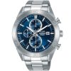 Am3625x1 alba watch men blue dial stainless steel metal silver strap quartz movt japan analog chronograph water resist 10bar active