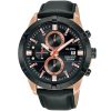 Am3722x1 alba watch men black dial leather strap quartz movt japan analog chronograph water resist 10bar active