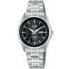 An8025x1 alba watch women black patterned dial stainless steel metal silver strap quartz movt japan analog sapphire 5bar three hand prestige