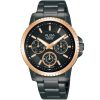 Ap6660x1 alba watch women black dial stainless steel metal strap quartz movt japan analog water resist 10bar three hand active