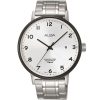 As9c29x1 alba watch men silver white dial stainless steel water resist 5bar metal strap quartz movt japan analog three hand prestige