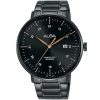 As9f93x1 alba watch men black dial stainless steel wr 5bar metal strap quartz movt japan analog three hand prestige