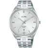 As9l15x1 alba watch men silver white dial stainless steel metal strap quartz movt japan analog sapphire 5bar three hand prestige