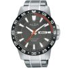 At2025x1 alba watch men gray patterned dial stainless steel water resist 10bar metal silver strap quartz movt japan analog three hand active