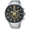 At3c03x1 alba watch men black patterned dial stainless steel metal silver strap quartz movt japan analog chronograph water resist 10bar signa