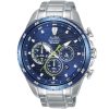 At3c19x1 alba watch men blue patterned dial stainless steel metal silver strap quartz movt japan analog water resist 10bar chronograph signa
