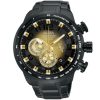 Au2163x1 alba watch men black gold patterned dial stainless steel metal black strap quartz movt japan analog chronograph limited edition water resist 10bar signa