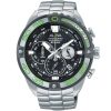 Au2169x1 alba watch men black patterned dial stainless steel metal silver strap quartz movt japan analog chronograph water resist 10bar active