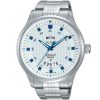 Av3459x1 alba watch men silver patterned dial stainless steel water resist 5bar metal strap quartz movt japan analog three hand prestige