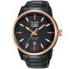 Av3524x1 alba watch men black patterned dial stainless steel wr 10bar metal strap quartz movt japan analog three hand signa