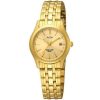 Axt846x1 alba watch women gold dial stainless steel water resist 5bar metal golden strap quartz movt japan analog three hand
