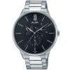 Az8003x1 alba watch men black dial stainless steel metal silver strap quartz movt japan analog three hand prestige
