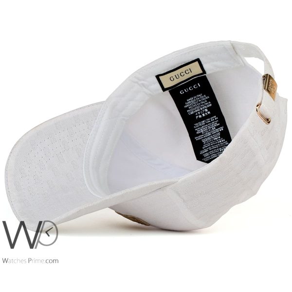Gucci GG White Baseball cap for men | Watches Prime