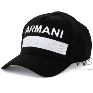 black-armani-exchange-ax-mens-baseball-cotton-cap