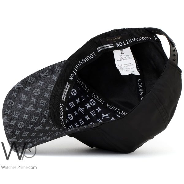Louis Vuitton LV Black Cotton Men's Cap | Watches Prime
