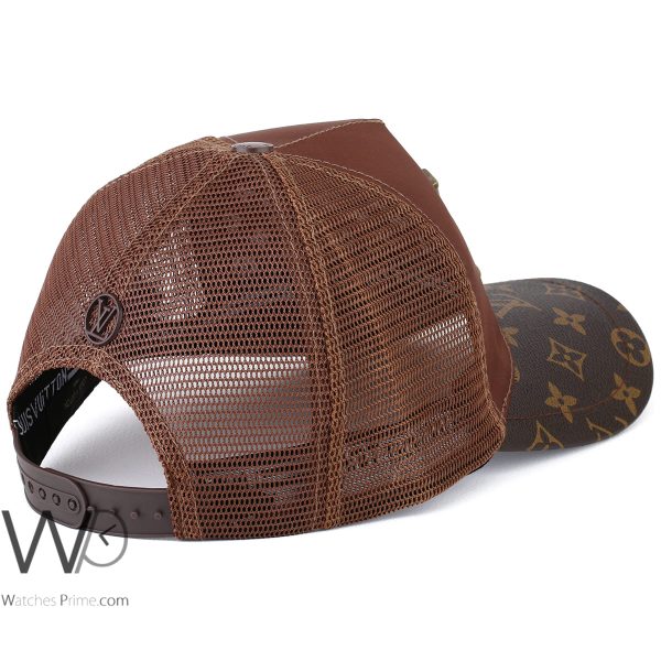 Louis Vuitton LV Brown Cotton Men's Cap | Watches Prime