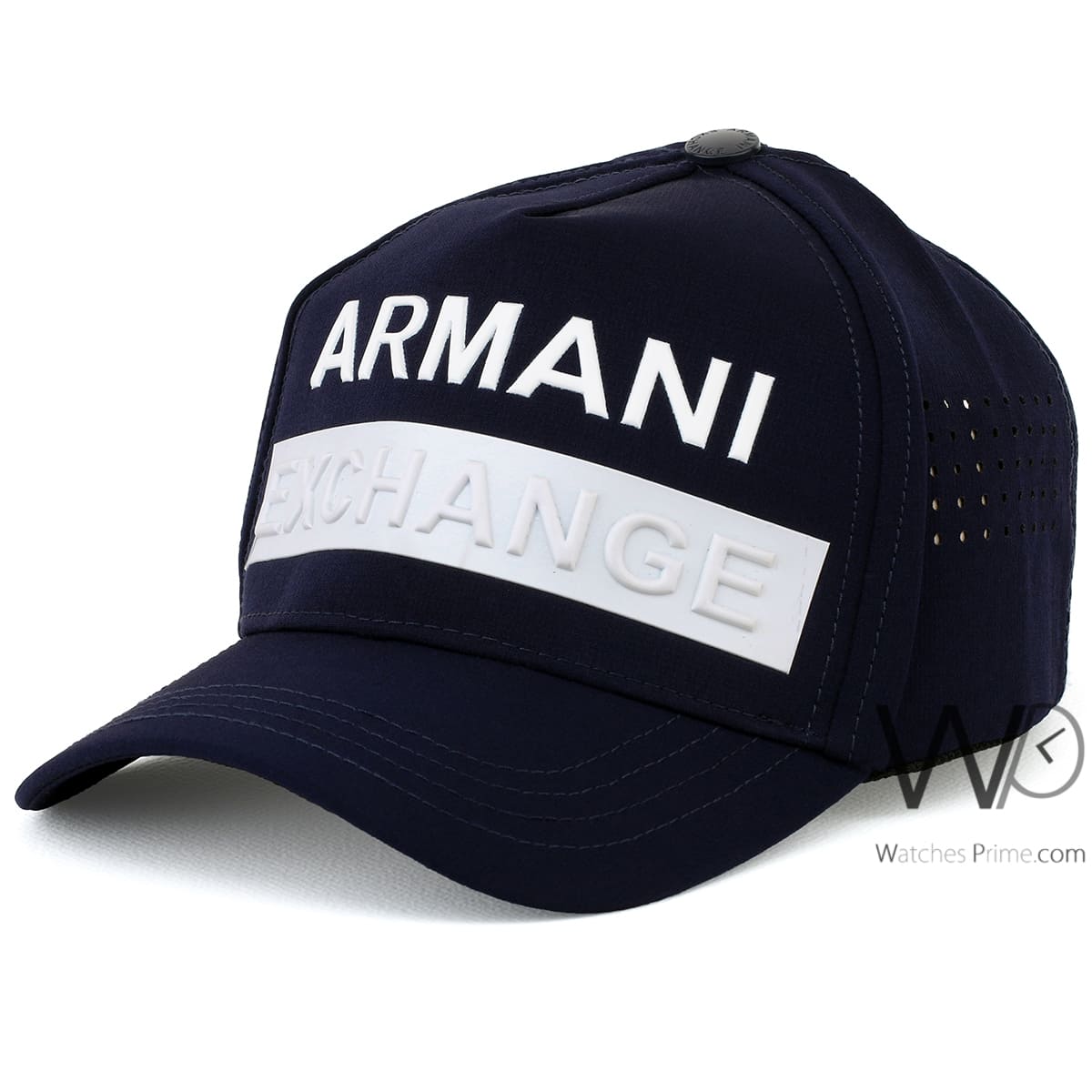 Armani Exchange Cotton Logo Baseball Cap in Navy Mens Accessories Hats Blue for Men 