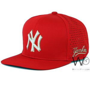 ny-snapback-baseball-hat-new-york-yankees-red-cotton-cap-men