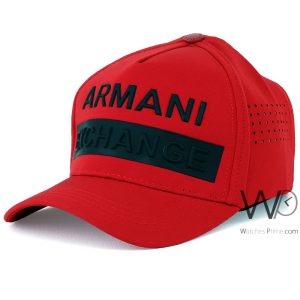 red-armani-exchange-ax-mens-baseball-cotton-cap