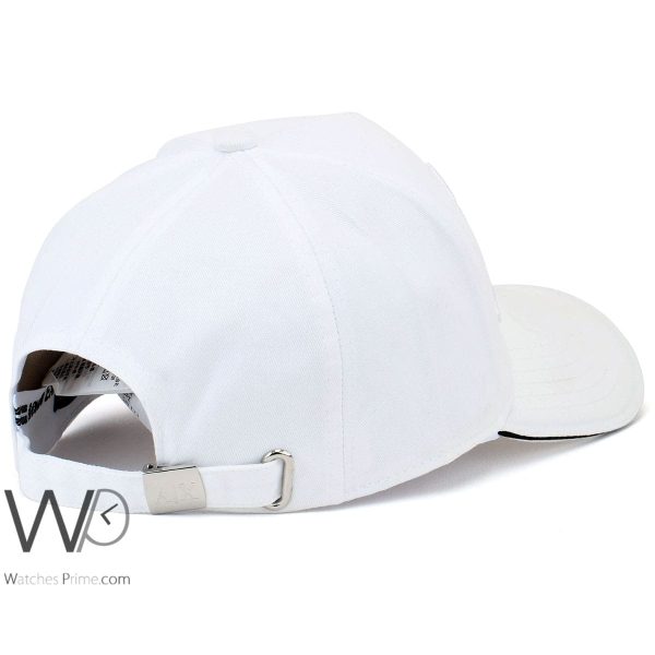 Armani Exchange AX White baseball Cap | Watches Prime