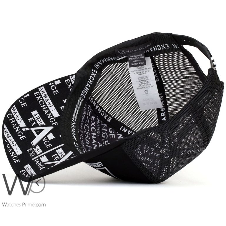 Armani Exchange AX Black Trucker Cap Watches Prime