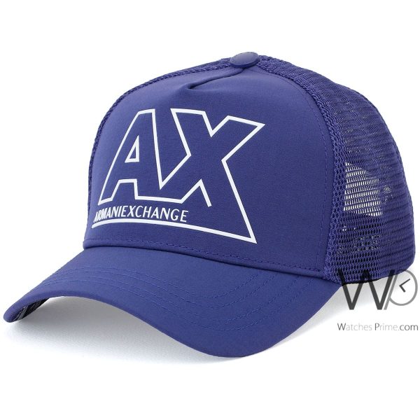 Armani Exchange AX Blue Trucker Cap | Watches Prime