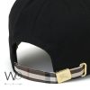 Burberry BT Motif Icon Stripe Black Beige Cap | Watches Prime