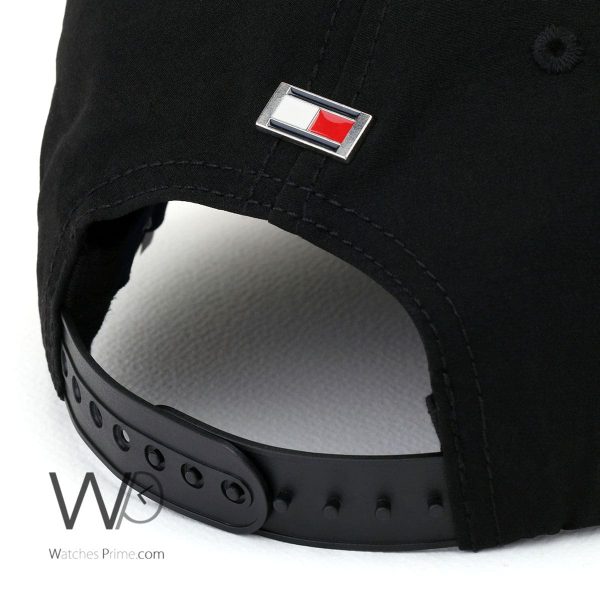 Tommy Hilfiger TH Black Baseball Cap | Watches Prime