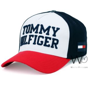 قبعة-تومي-هيلفيغر-كاب-ابيض-احمر-قطن-H