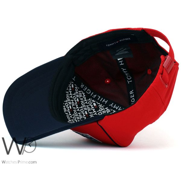 Tommy Hilfiger TH Red Blue Baseball Cap | Watches Prime