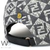 Fendi Roma FF Gray White Cotton baseball Cap | Watches Prime