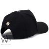 Vercase Gianni Black Cotton baseball Cap | Watches Prime