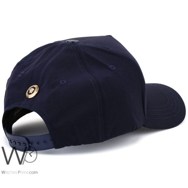Vercase gianni Navy Blue Cotton baseball Cap | Watches Prime