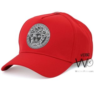 baseball-gianni-versace-cap-red-cotton-hat