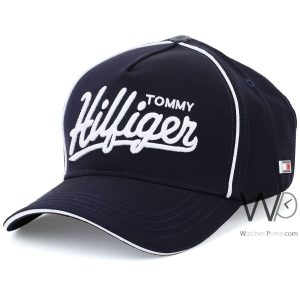 baseball-hat-tommy-hilfiger-th-navy-blue-cotton-cap