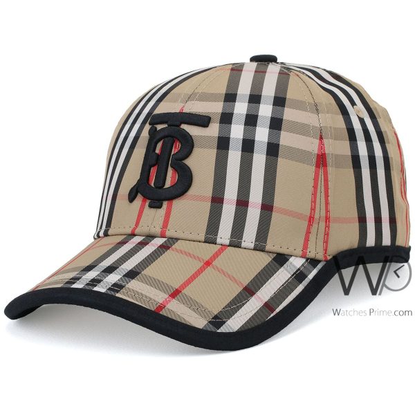 Burberry BT Motif Icon Stripe Baseball Cap | Watches Prime