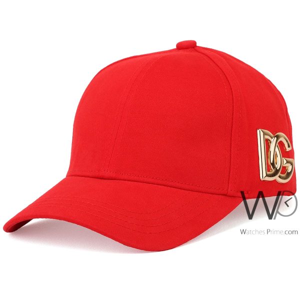 Dolce Gabbana DG Red Baseball Cap | Watches Prime