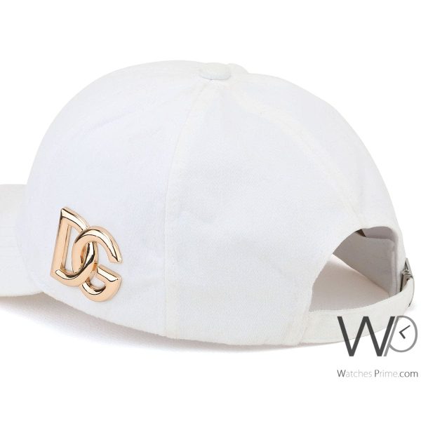 Dolce Gabbana DG White Baseball Cap | Watches Prime