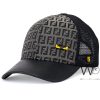Fendi Roma Black Gray mesh snapback Cap | Watches Prime Fendi Roma Black Gray mesh snapback Cap | Watches Prime